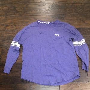 pink crewneck sweatshirt